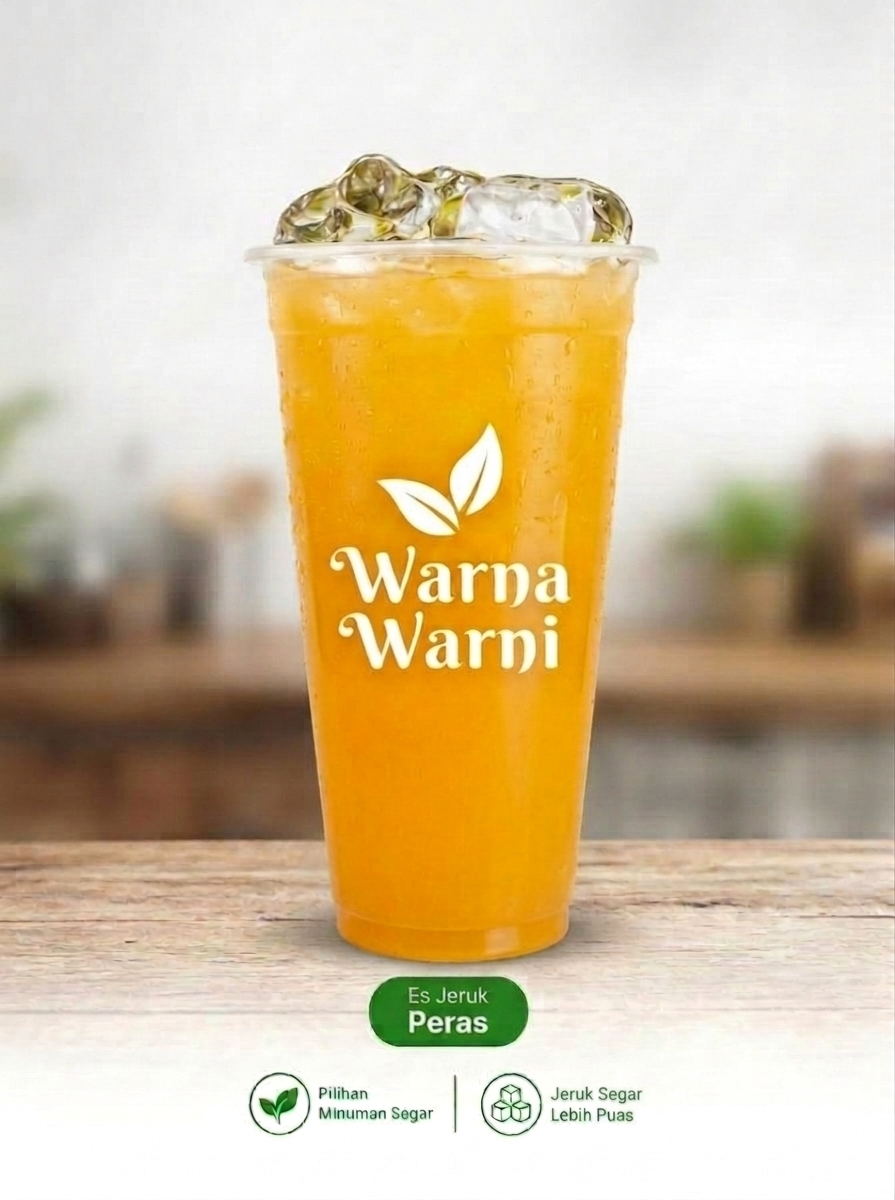 Es Jeruk Peras Warna Warni