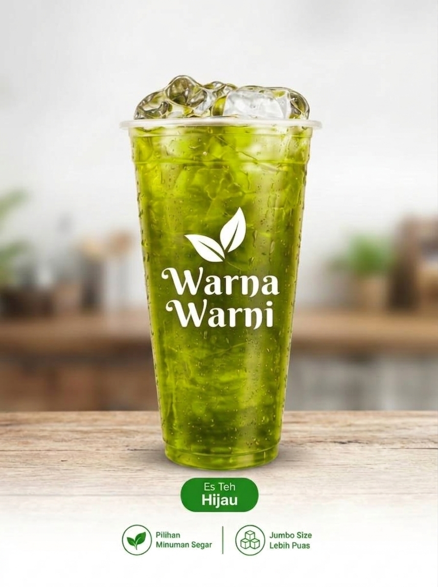 Es Teh Hijau Warna Warni
